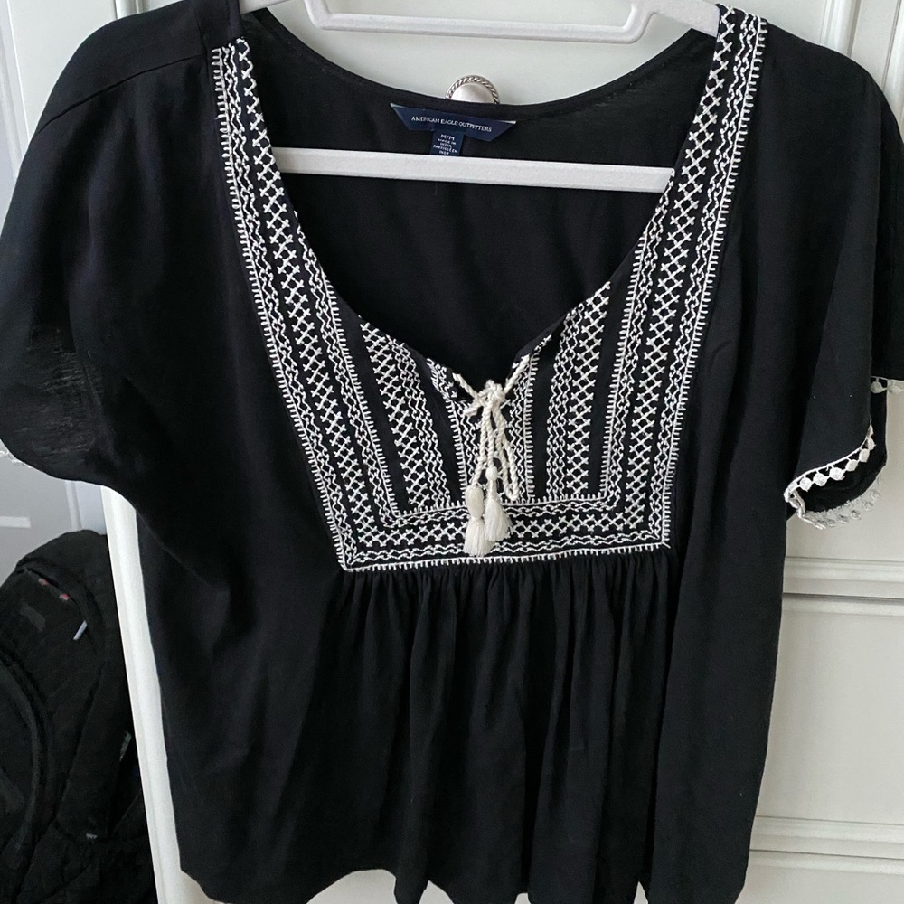 American Eagle Printed Blouse